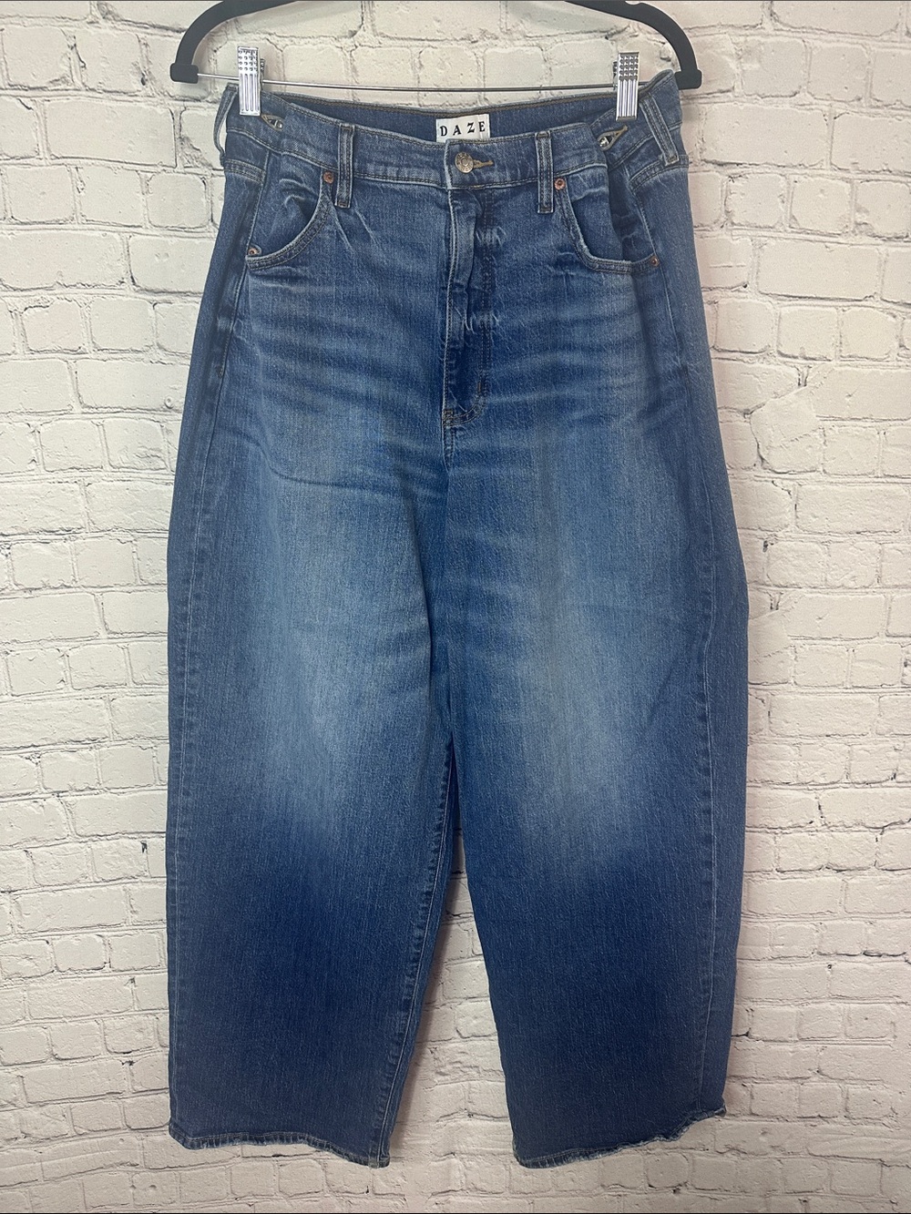 DAZE Highland Tough Love Extreme Baggy Wide Leg Jeans Size 30